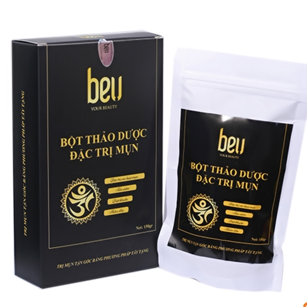 Bột thảo dược đắp mặt chuyên đặc trị mụn BeU 150 gram