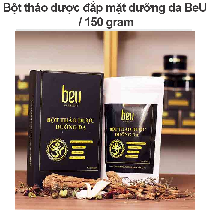 Bột thảo dược đắp mặt dưỡng da BeU 150 gram
