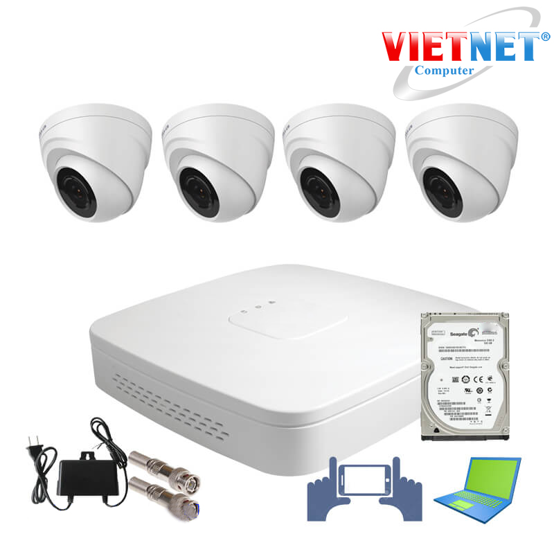 Trọn bộ 6 camera AHD từ 1.3 - 1.5mp DS-2CE16D0T-IRP
