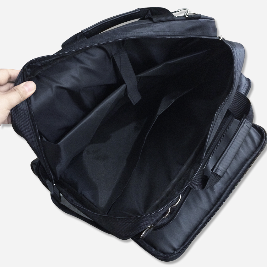 Cặp xách Laptop xịn 3 ngăn có quai đeo