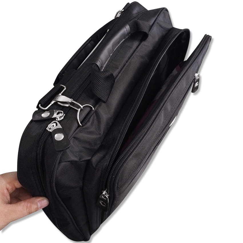 Cặp xách Laptop xịn 3 ngăn có quai đeo