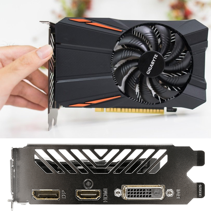 Card đồ họa rời VGA 2GB Gigabyte GTX - 1050 GDDR5 128Bit