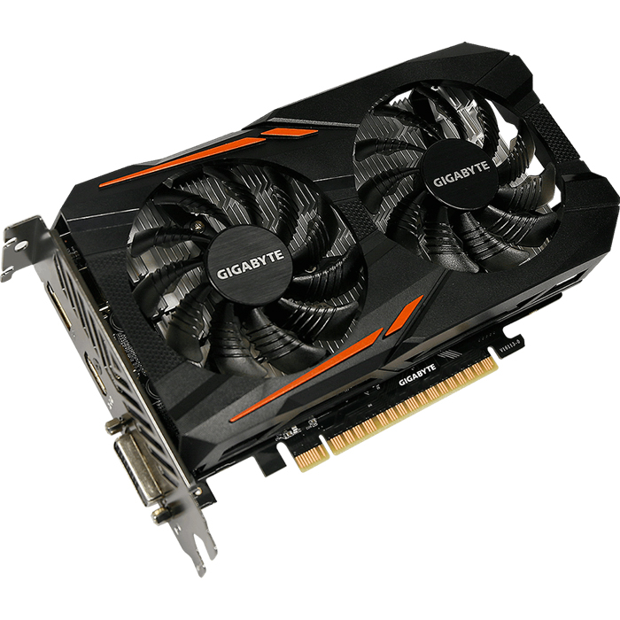 Card đồ họa rời VGA Gigabyte GeForce® GTX - 1050Ti N105TOC-4GD 4GB GDDR5 128Bit 2 Fan