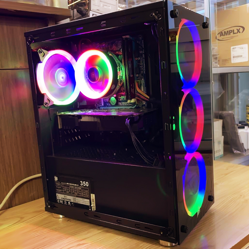 Bộ máy tính chơi game PUBG PC 2400-2500s Ram 8g ssd 120 card VGA có Lcd22 (Trọn bộ, tặng bộ bàn phím + chuột LED giả cơ hoặc tặng Bộ loa mini + USB wifi)