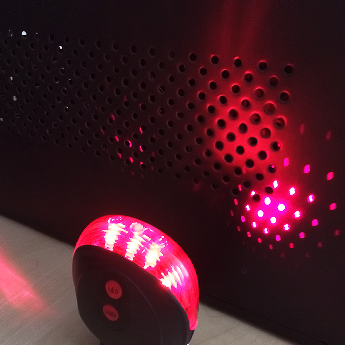 Đèn Led Laser gắn yên xe đạp (7 chế độ Led, 2 chế độ Laser)