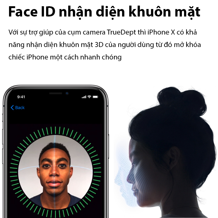 Apple iPhoneX - 256GB Silver - Hàng VN/A chưa active TBH