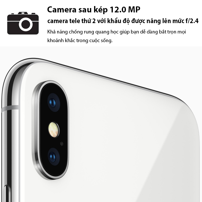 Apple iPhoneX - 256GB Silver - Hàng VN/A chưa active TBH