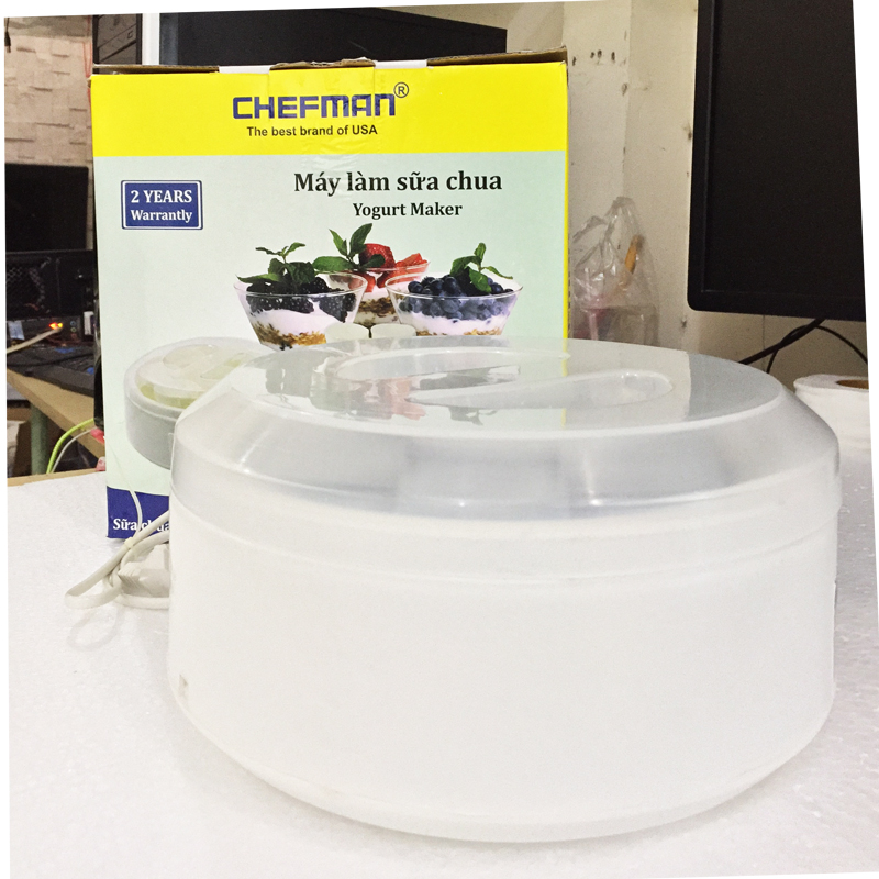 Máy Làm Sữa Chua Chefmen 8 Cốc Thủy Tinh