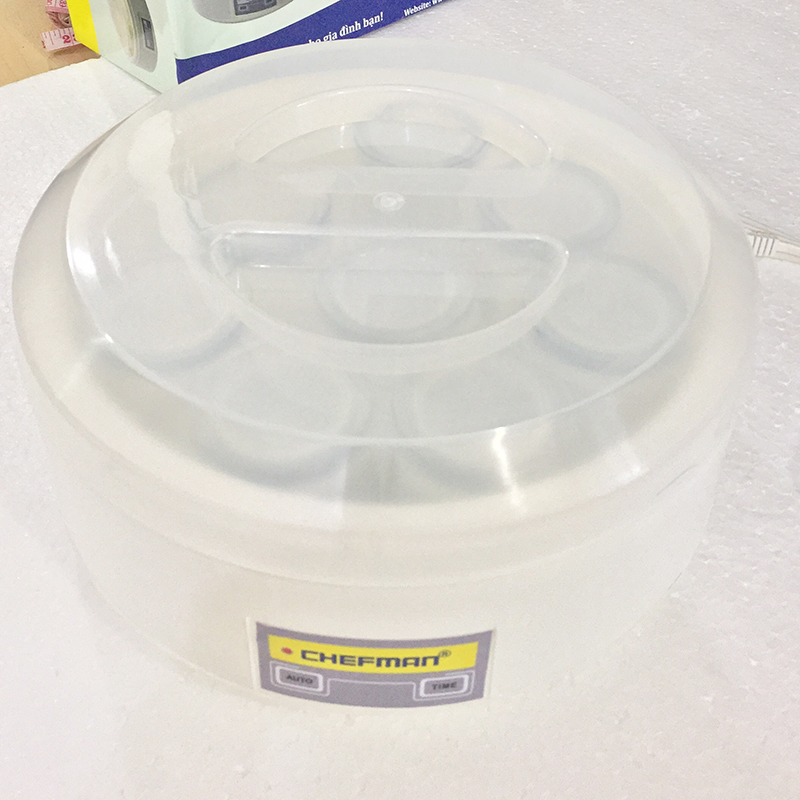 Máy Làm Sữa Chua Chefmen 8 Cốc Thủy Tinh