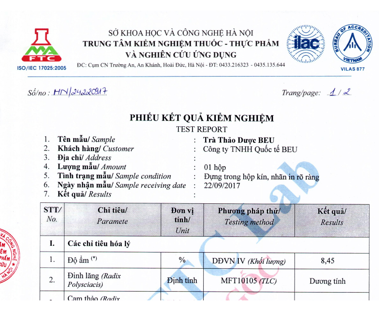 Trà thanh nhiệt trị mụn, thải độc, thanh lọc, cân bằng nội tiết tố BeU 30 gói