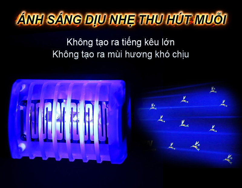 Bộ 4 đèn ngủ bắt muỗi 1W siêu tiết kiệm điện