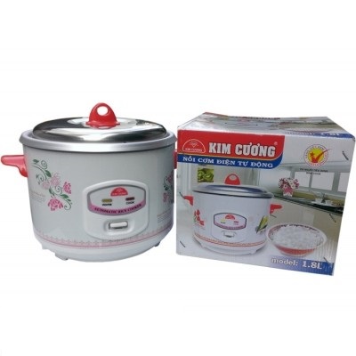 Nồi cơm điện tự động Kim Cương 1.8 Lít nắp rời