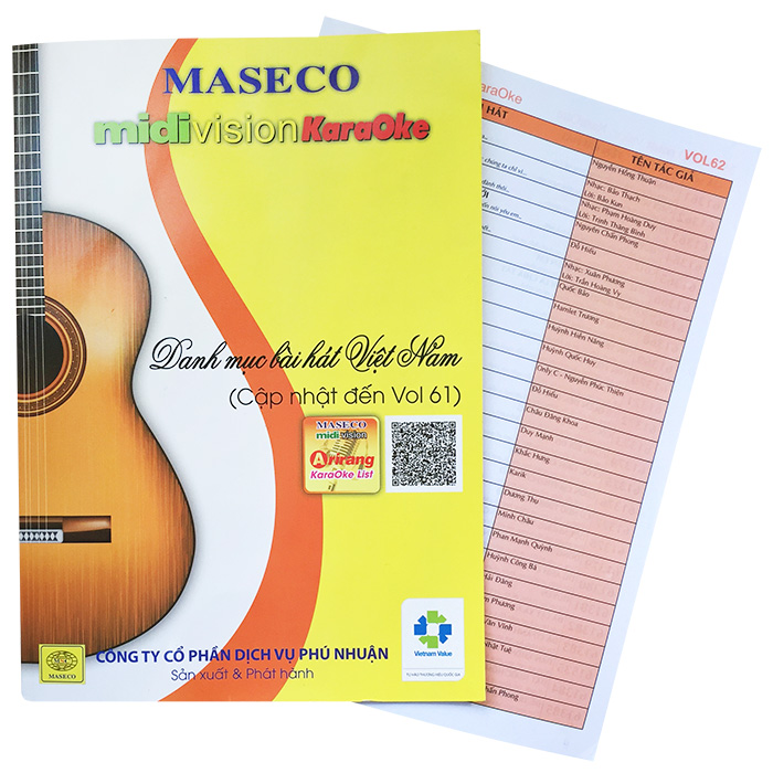 Bộ Đĩa Karaoke Arirang Vol.61/ 62 SERIAL A + Danh Mục Bài Hát mới nhất