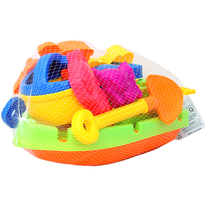 Bộ thuyền + đồ chơi cát đi biển cho bé