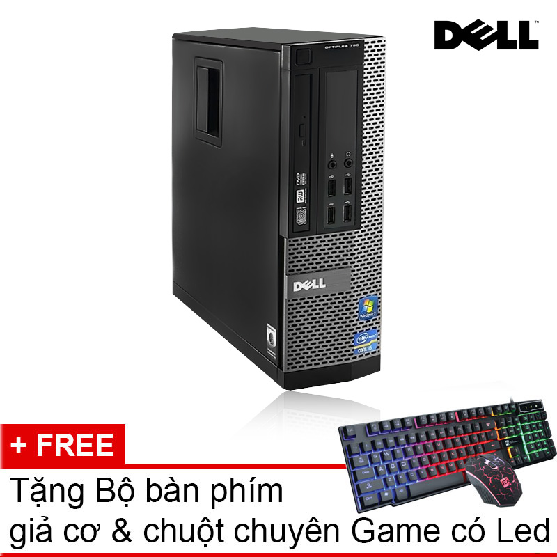 Máy tính bộ Dell Optiplex 390 Intel Core i5 2400 RAM 4GB HDD 250GB (MH Dell 20 inch Wide Led)