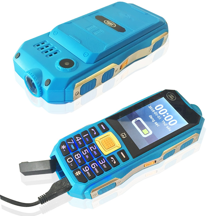 ĐTDĐ kiêm pin sạc dự phòng C18TV + đèn Led USB mini