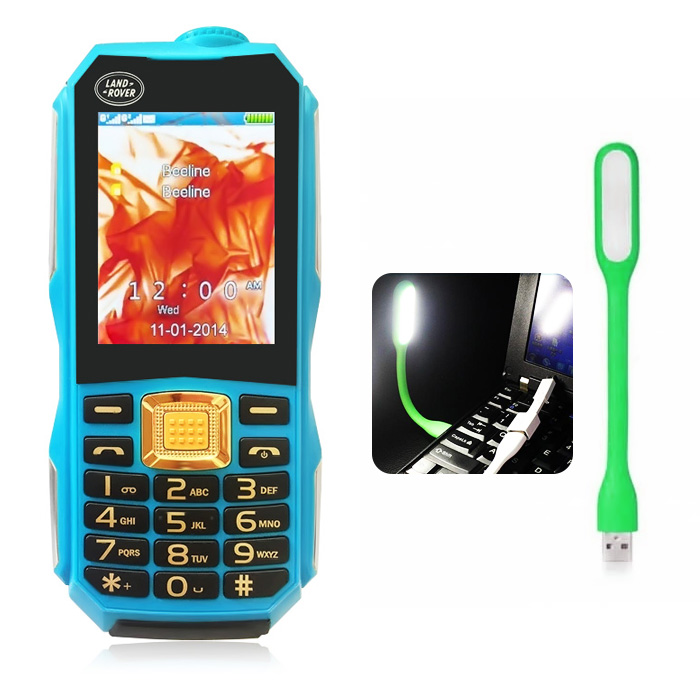 ĐTDĐ kiêm pin sạc dự phòng C18TV + đèn Led USB mini