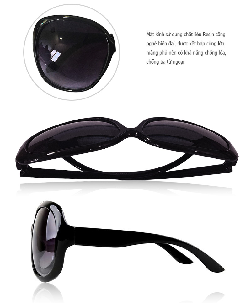 Kính mát nữ Glasses Style MK02 cao cấp (Tím đậm)