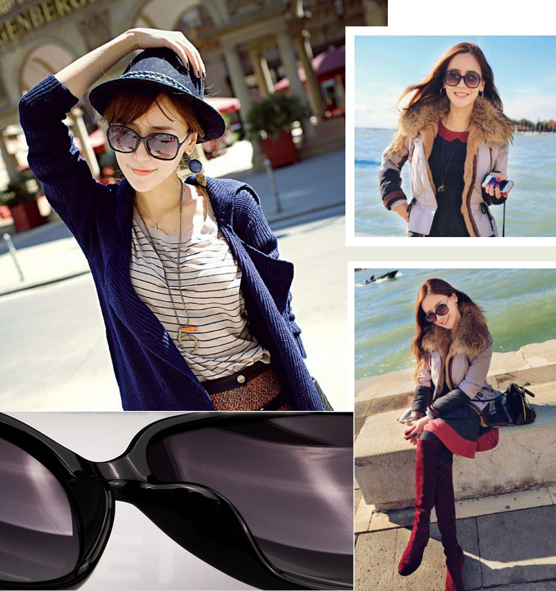 Kính mát nữ Glasses Style MK02 cao cấp (Tím đậm)