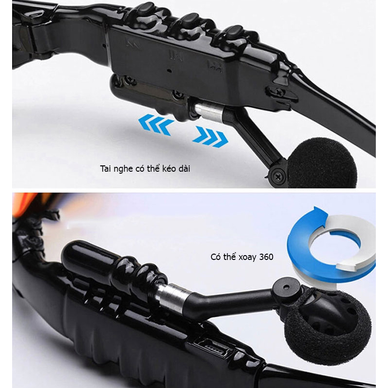 Mắt kính thông minh nghe nhạc Bluetooth Sunglasses