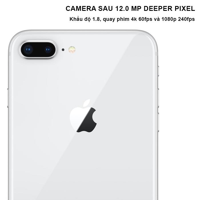 Apple iPhone 8 Plus 256GB Bạc (Silver) - Hàng nhập khẩu