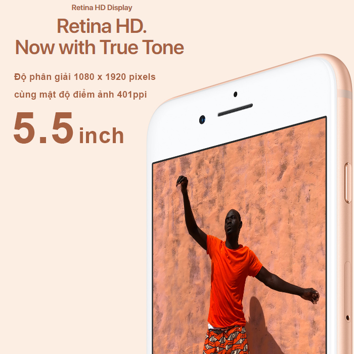 Apple iPhone 8 Plus 256GB Bạc (Silver) - Hàng nhập khẩu