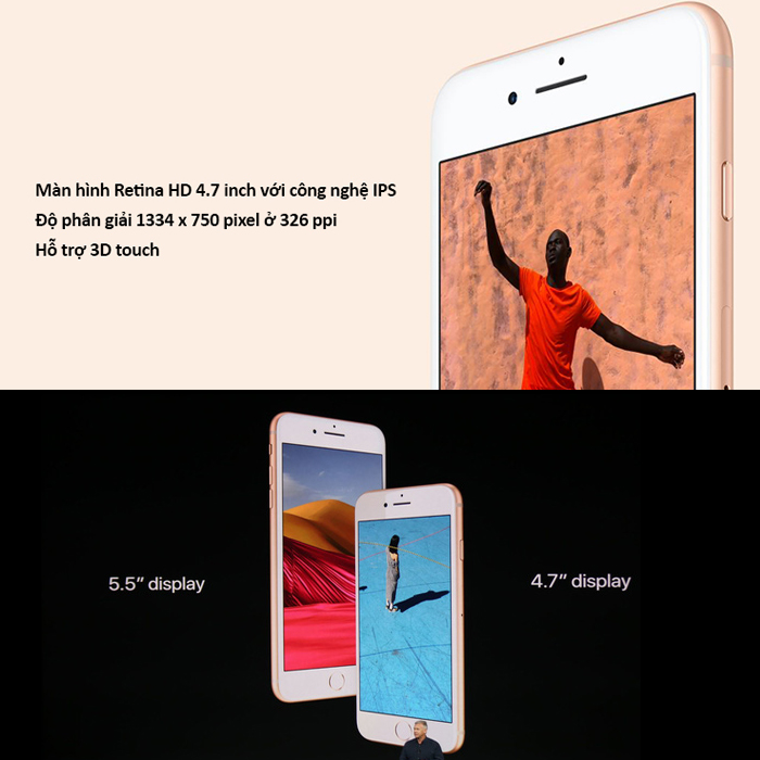 Apple iPhone 8 256GB Xám - Hàng nhập khẩu