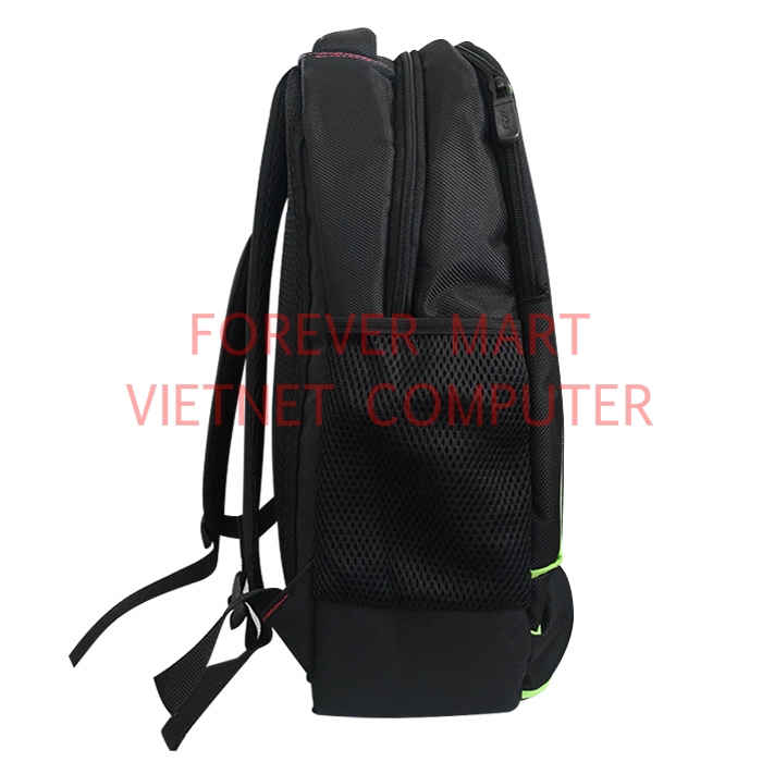 Ba lô laptop 2 ngăn phối kẻ xanh phong cách thể thao