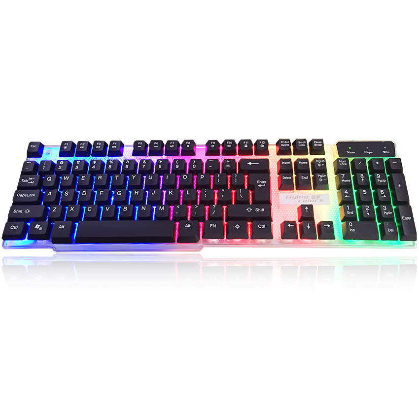Bàn phím giả cơ Game Flying Colors K8 đèn Led 7 màu