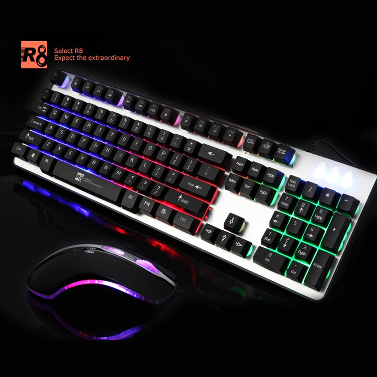 Bộ bàn phím giả cơ & chuột chuyên Game R8 1918 cao cấp