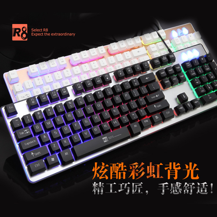 Bộ bàn phím giả cơ & chuột chuyên Game R8 1920 cao cấp