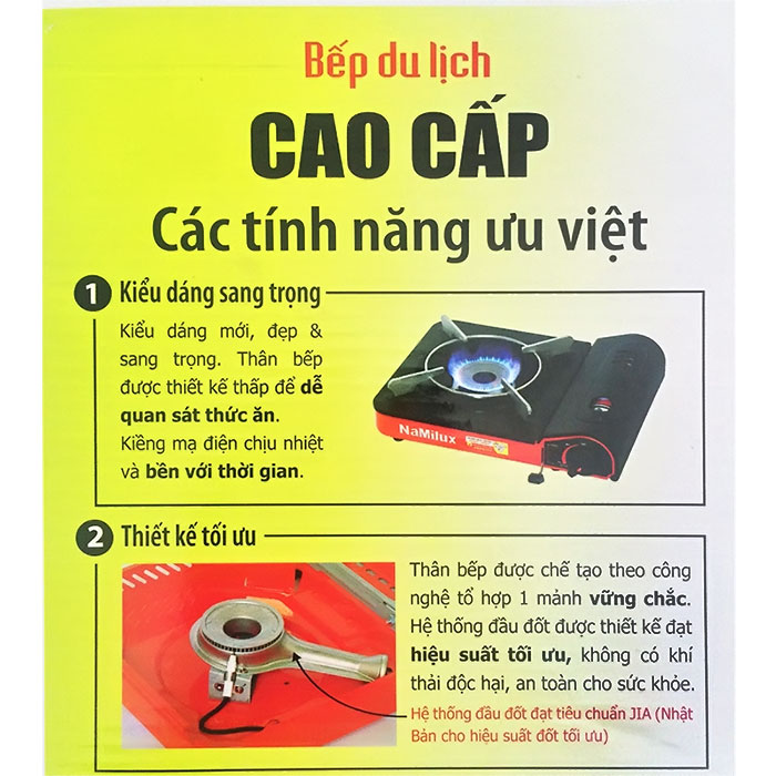 Bếp Gas mini du lịch Namilux NA-181PF