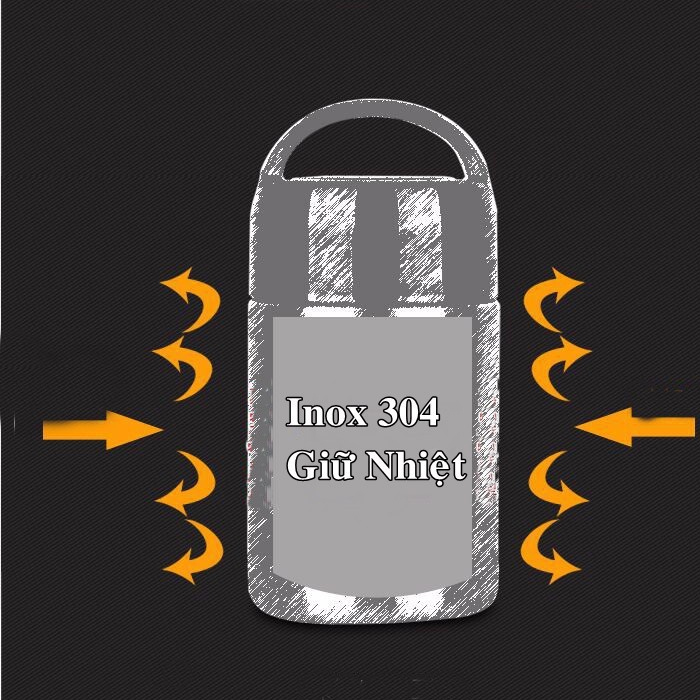 Bình giữ nhiệt inox ủ cháo 800ml