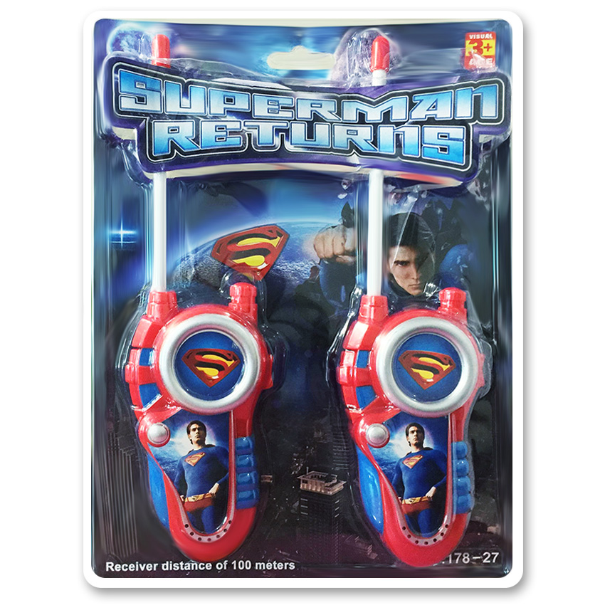 Bộ 2 bộ đàm hoạt hình cho bé (Đỏ)