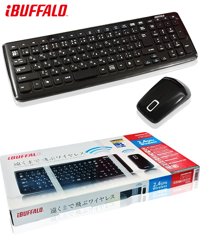 Bộ bàn phím và chuột Wireless iBuffalo BW07 2.4GHz.