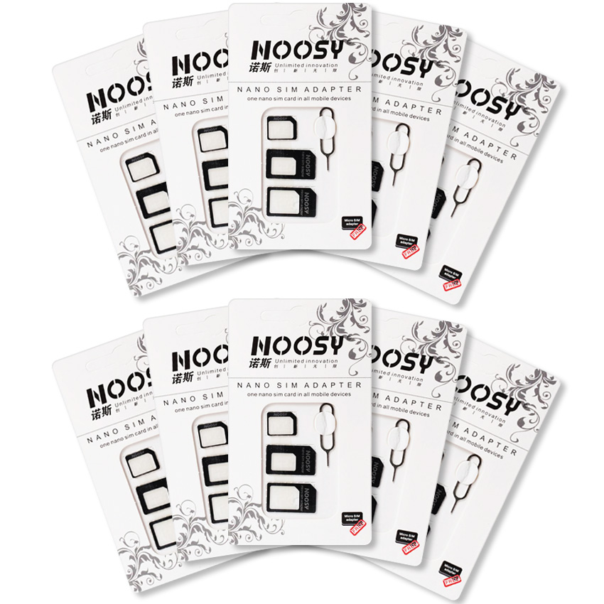 Bộ 5 bộ chuyển đổi Nano sim đa năng Noosy