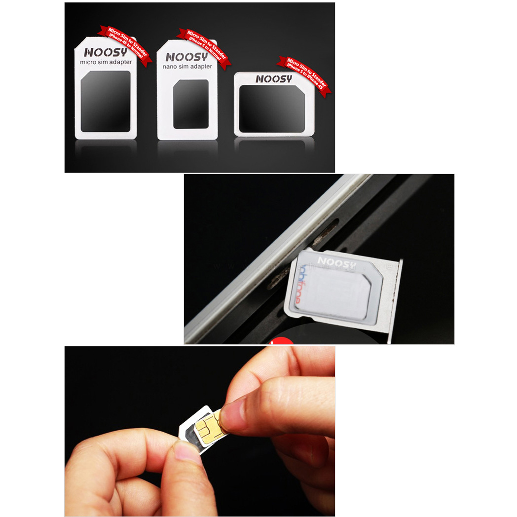 Bộ 5 bộ chuyển đổi Nano sim đa năng Noosy