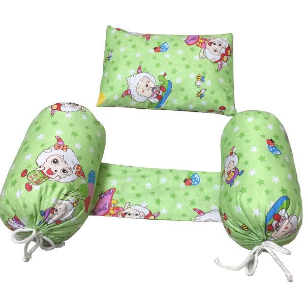 Bộ gối chặn và gối nằm thảo dược cho bé