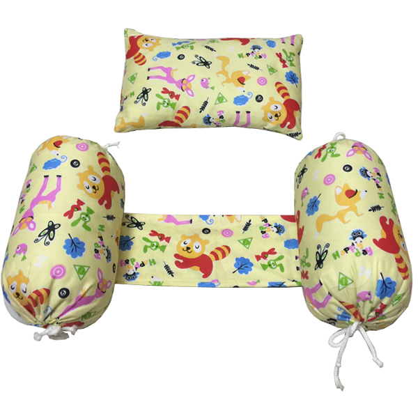 Bộ gối chặn và gối nằm thảo dược cho bé