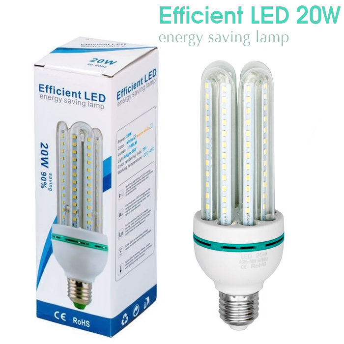 Bộ 2 Bóng đèn Led chữ U - 20W Efficient siêu tiết kiệm điện