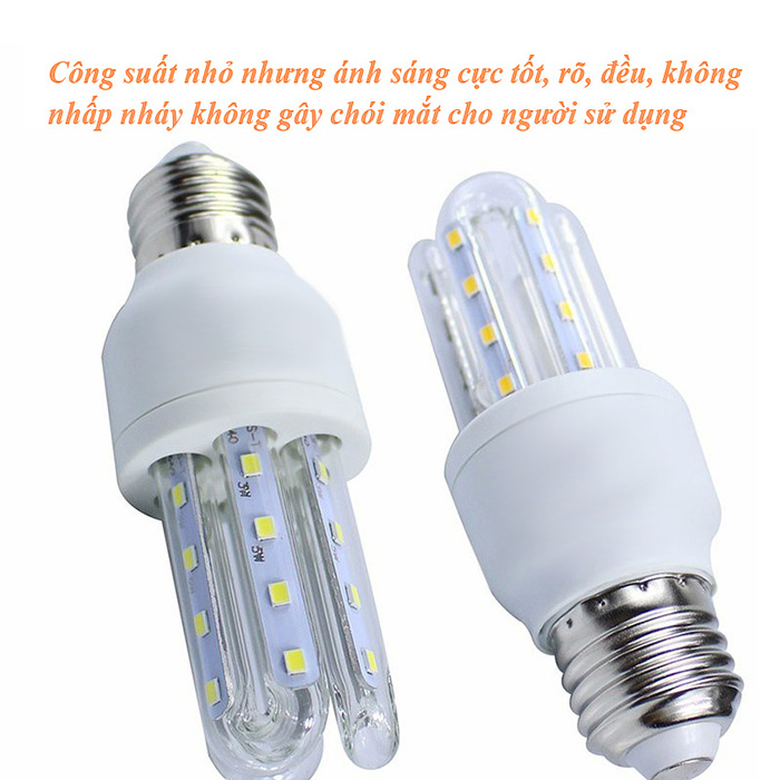 Bóng đèn LED 5W/220V hình chữ U siêu tiết kiệm điện