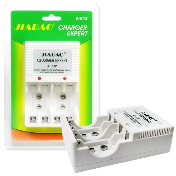 Bộ sạc pin đa năng Jiabao A-612 (sạc pin 2A,3A, pin 9V)