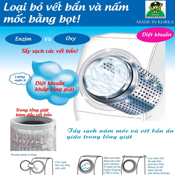 Bột tẩy lồng máy giặt