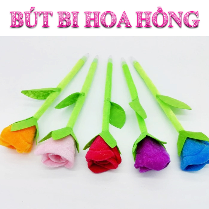 Bút bi hoa hồng độc đáo