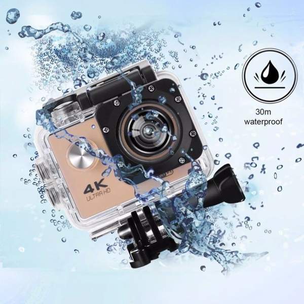 Camera hành trình thể thao 4K Ultra HD 1080p có remote chống nước