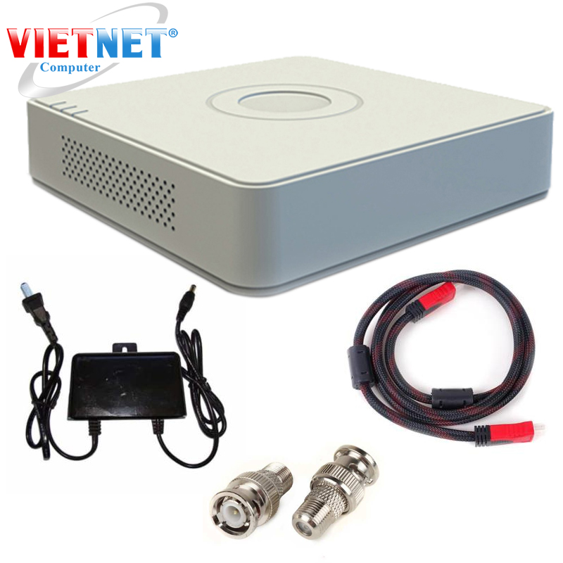 Trọn bộ 4 camrea 2.0MP DS-2CE16D0T-IRP + DS-7104HQHI-K1