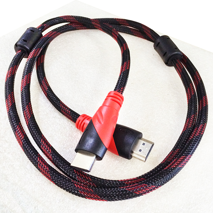 Cáp 2 đầu HDMI 1.4V dây dù tròn dài 1.4m kết nối TV