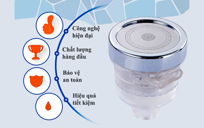 Đầu vòi lọc nước tăng áp