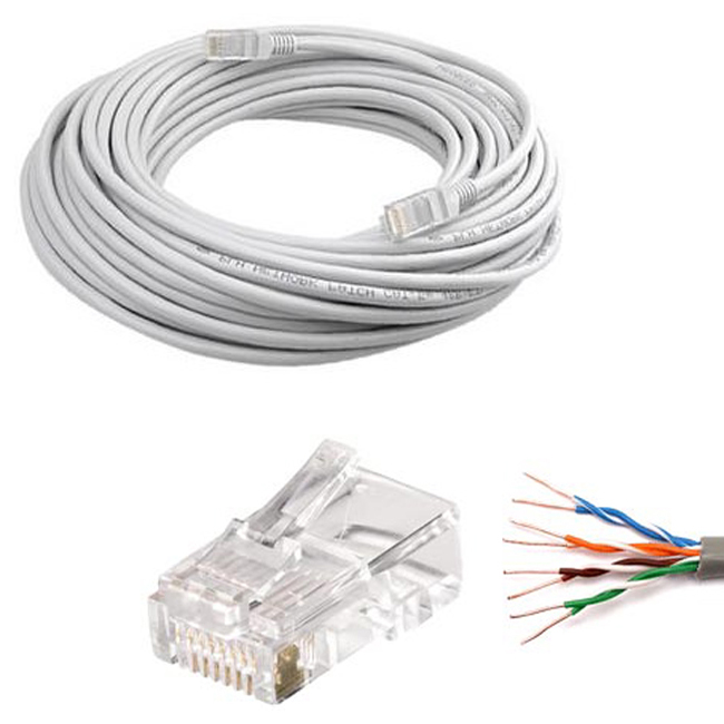Dây cáp mạng Lan bấm sẵn 25 mét