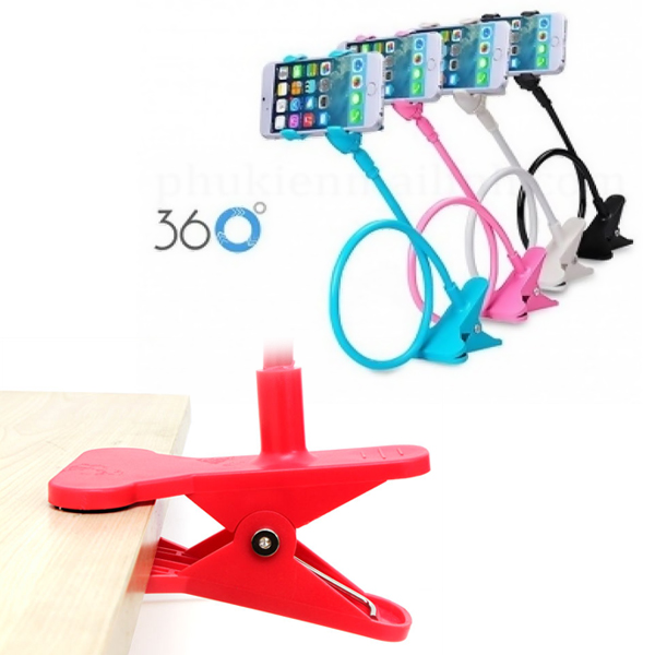 Đế kẹp điện thoại đuôi khỉ xoay 360 độ